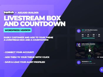 Twitch LiveStream Box and Countdown Plugin WordPress Eklentisi