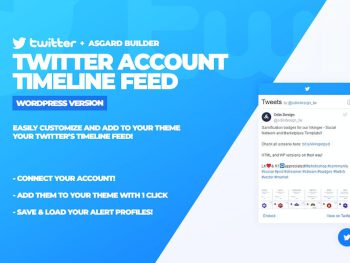 Twitter Timeline Feed WordPress Plugin WordPress Eklentisi