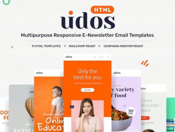 Udos - Multipurpose Responsive E-Newsletter Email Yazı Tipi