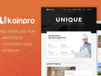 Ukainpro | Architect & Construction PSD Template Yazı Tipi