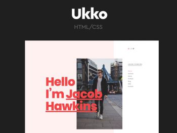 Ukko - Personal Portfolio HTML Template Yazı Tipi