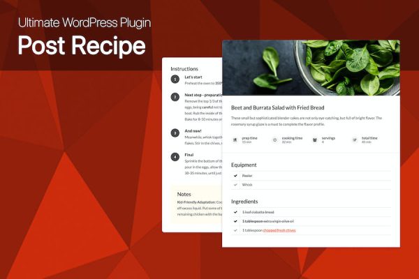 Ultimate Post Recipe Plugin for WordPress WordPress Eklentisi