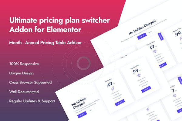 Ultimate Pricing Plan Switcher Addon for Elementor WordPress Eklentisi