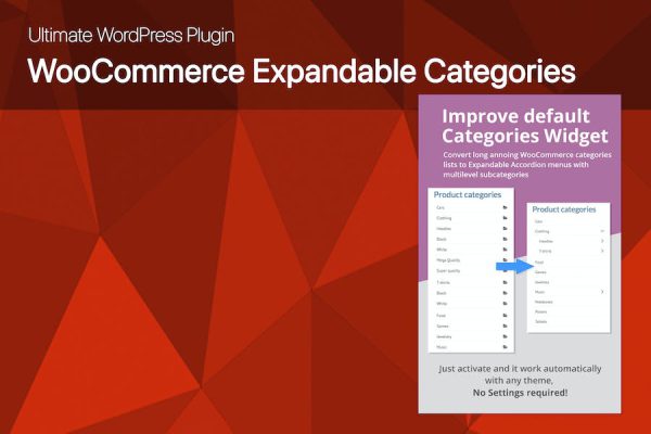Ultimate WooCommerce Expandable Categories WordPress Eklentisi
