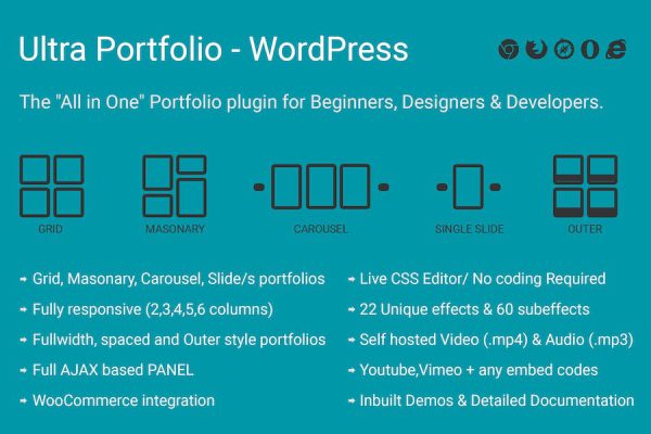 Ultra Portfolio - WordPress WordPress Eklentisi
