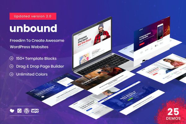 Unbound - Business Agency Multipurpose Theme WordPress Teması