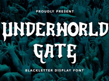 UnderworldGate - Blackletter Display Font Yazı Tipi