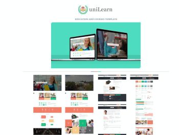 UniLearn - Education and Courses Template Yazı Tipi
