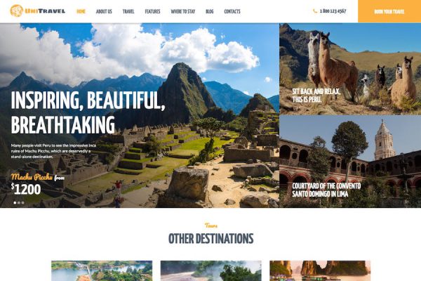 UniTravel - Travel Agency & Tourism Bureau WP WordPress Teması