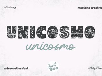 Unicosmo Decorative Sans Font Duo Yazı Tipi