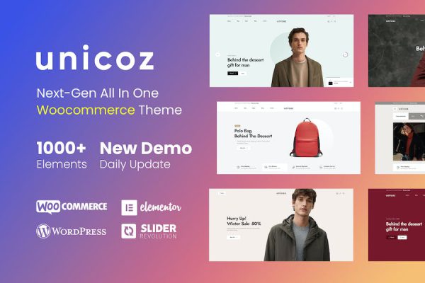 Unicoz - Elementor WooCommerce Theme WordPress Teması