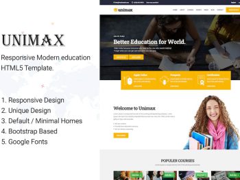 Unimax | Education HTML Template Yazı Tipi