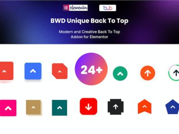 Unique Back to Top addon for elementor WordPress Eklentisi