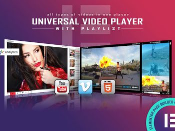 Universal Video Player - Elementor Widget WordPress Eklentisi