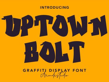 Uptown Bolt - Graffity Font Yazı Tipi