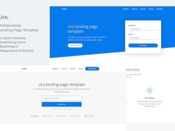 Ura Multipurpose Landing Page Template Yazı Tipi