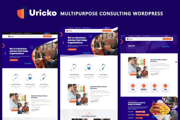 Uricko - Multipurpose Consulting WordPress Teması