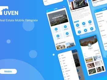 Uven - Real Estate Mobile Template Yazı Tipi