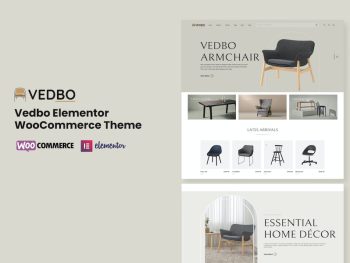 VEDBO - Elementor WooCommerce Theme WordPress Teması