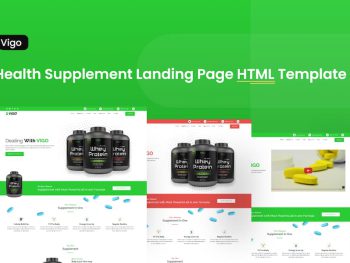 VIGO-Health Supplement Landing Page HTML Template Yazı Tipi