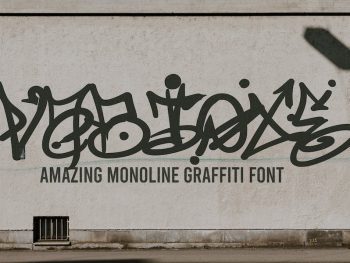 Vabioxe - Unique Graffiti Font Yazı Tipi