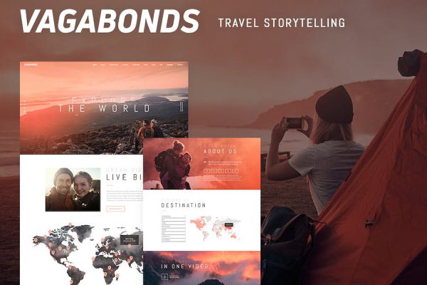 Vagabonds - Personal Travel & Lifestyle Blog Theme WordPress Teması