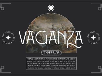 Vaganza - Vintage Serif Font Yazı Tipi