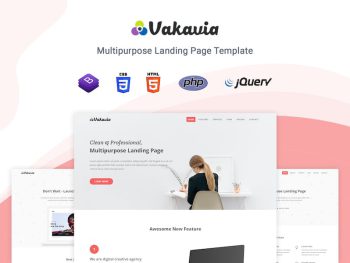 Vakavia - Multipurpose Landing Page Template Yazı Tipi