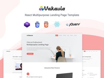 Vakavia - React Landing Page Template Yazı Tipi