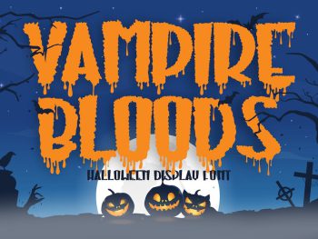 Vampire Bloods - Dripping Halloween Font Yazı Tipi