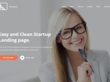 Vanessa - Easy Startup Landing Page Template Yazı Tipi