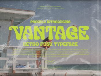Vantage Retro Business Font Yazı Tipi