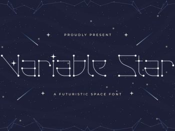 Variable Star - A Futuristic Space Font Yazı Tipi