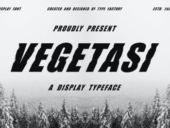 Vegetasi - A Display Typeface Yazı Tipi