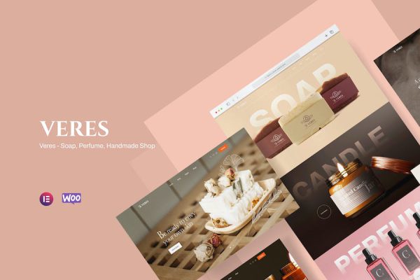 Veres - Handmade Soap & Candles Shop WordPress Teması