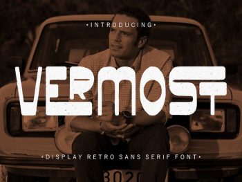 Vermost - Display Retro Sans Font Yazı Tipi