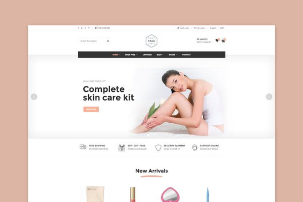 Vicky - Cosmetic WooCommerce WordPress Teması