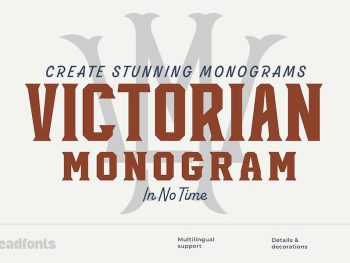 Victorian Monogram Creator Font Yazı Tipi