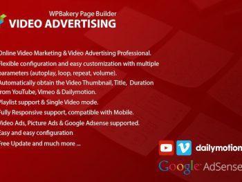 Video Advertising Addon For WPBakery Page Builder WordPress Eklentisi