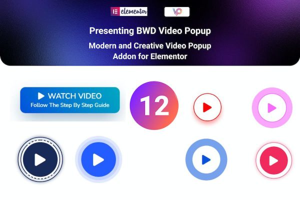Video Popup addon for elementor WordPress Eklentisi