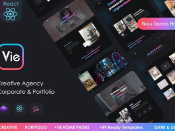 Vie - React Creative Portfolio & Agency template Yazı Tipi