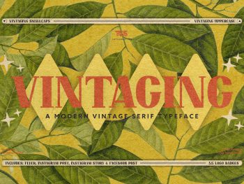 Vintaging Typeface Yazı Tipi