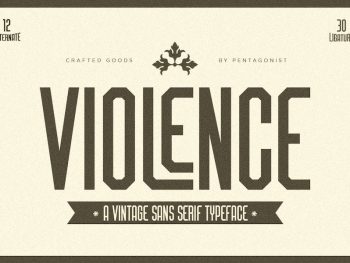 Violence | Retro Sans Yazı Tipi