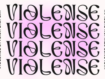 Violense - Stylish Display Font Yazı Tipi