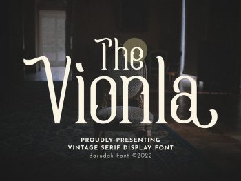 Vionla - Serif Condensed Display Font Yazı Tipi