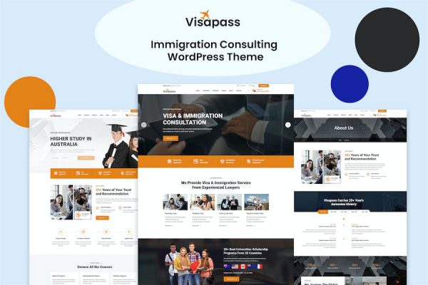 Visapass – Immigration Consulting WordPress Teması