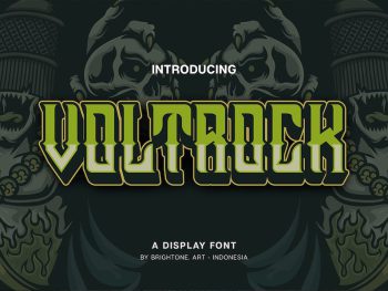 Voltrock - Esport Style Yazı Tipi