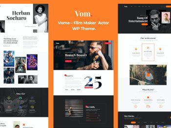 Vome - Film Studio Movie Producti Theme WordPress Teması