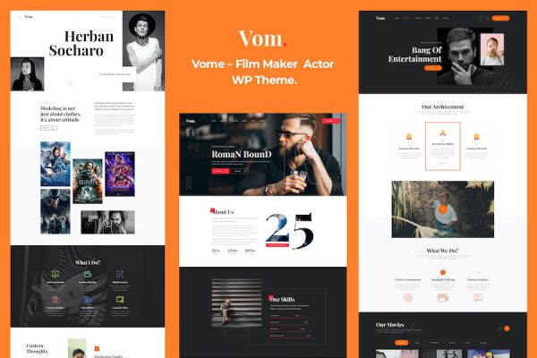 Vome - Film Studio Movie Producti Theme WordPress Teması