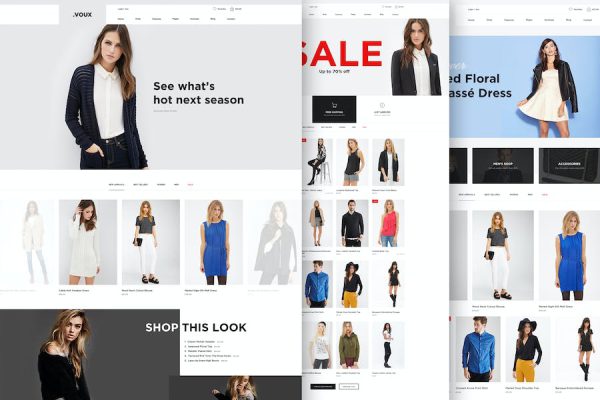 Voux Fashion Shopping Theme WordPress Teması